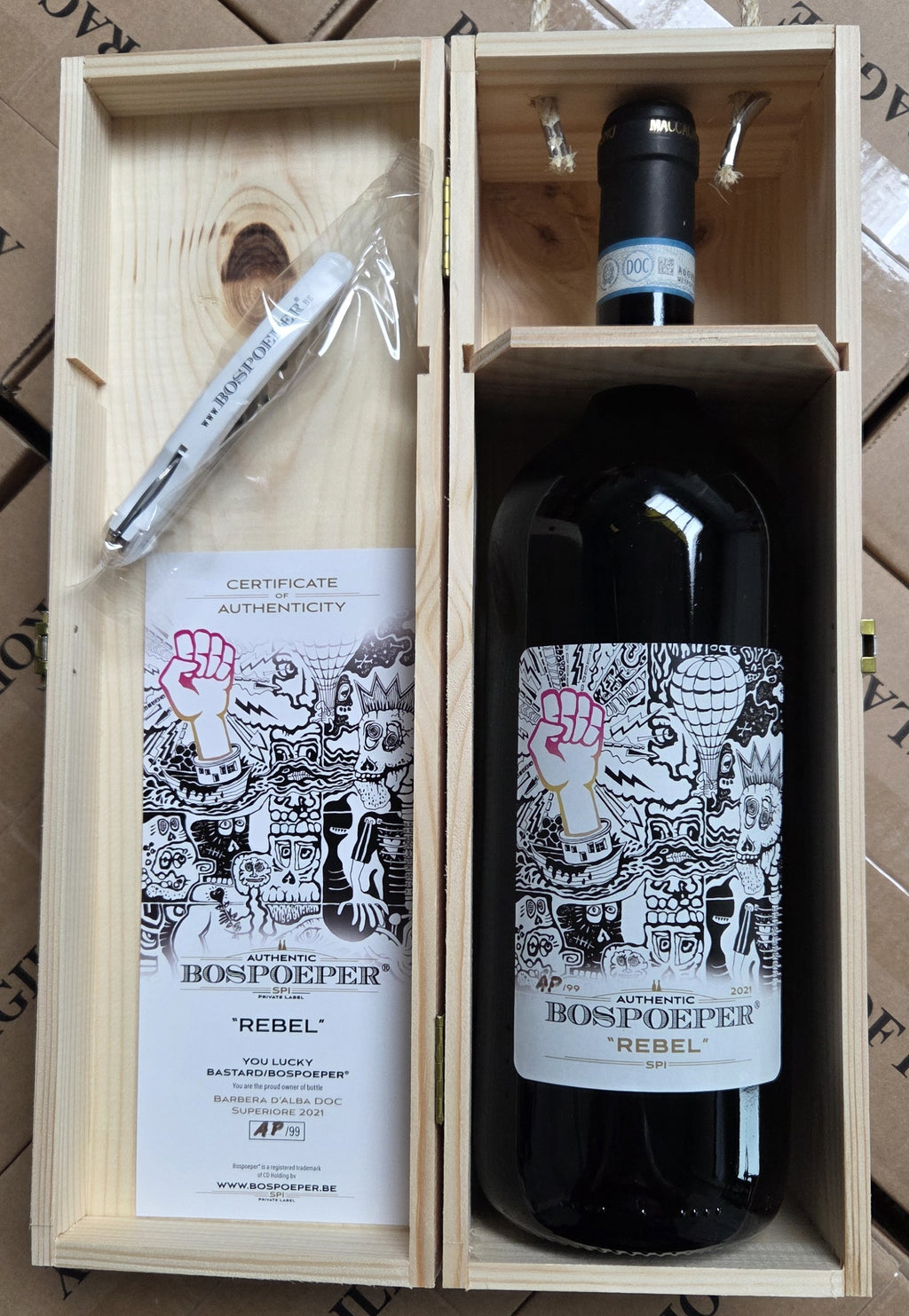 Barbera d'Alba DOC 2021 Superiore MAGNUM Authentic Bospoeper Rebel