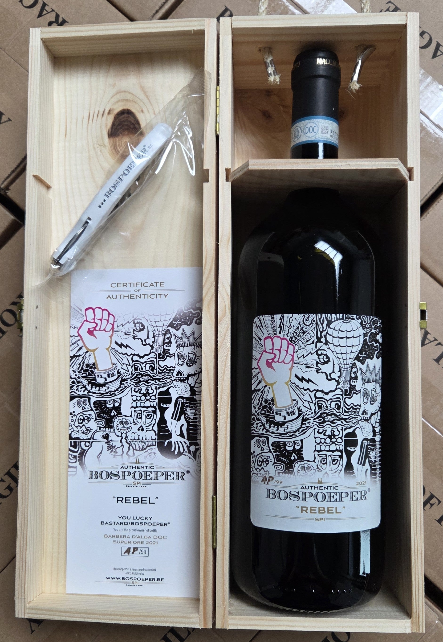 Barbera d'Alba DOC 2021 Superiore MAGNUM Authentic Bospoeper Rebel