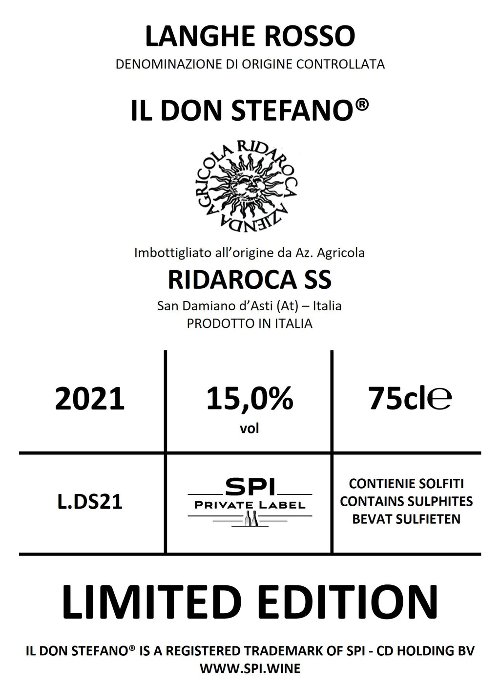 Langhe DOC Rosso 2021 Il don Stefano