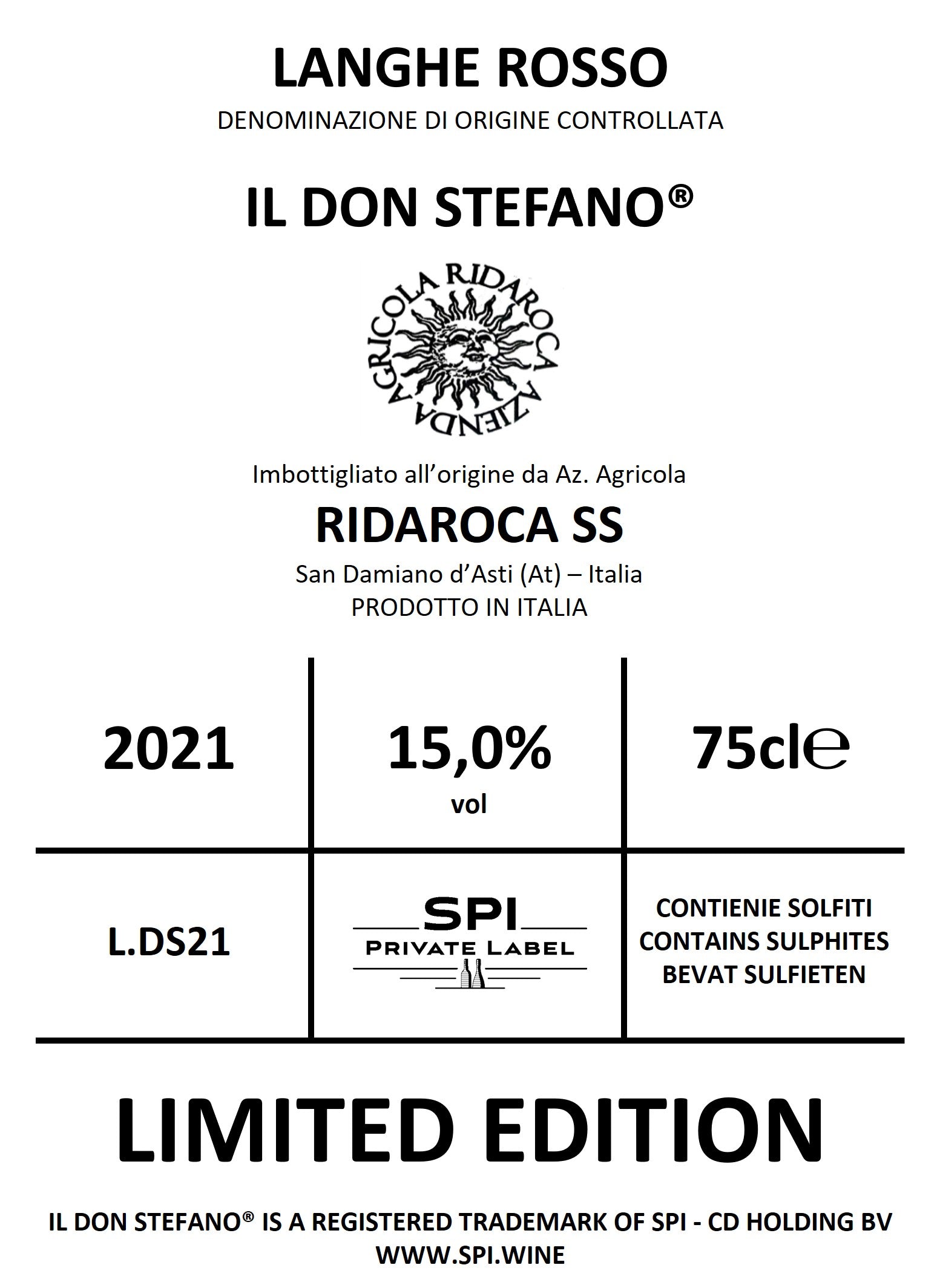 Langhe DOC Rosso 2021 Il don Stefano