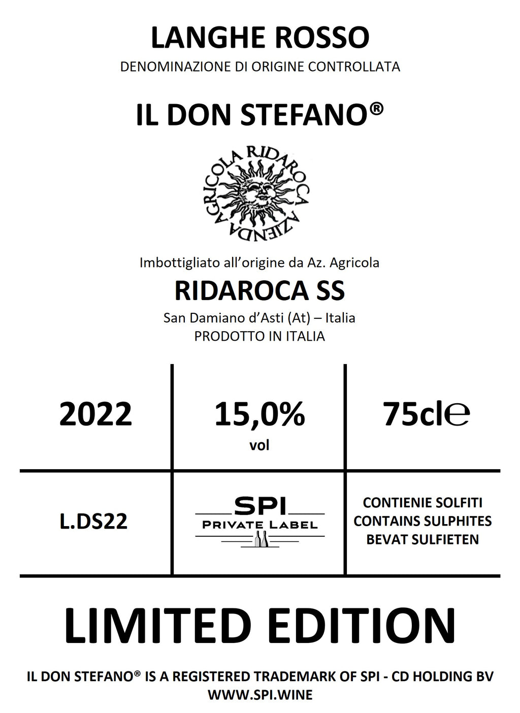 Langhe DOC Rosso 2022 Il don Stefano