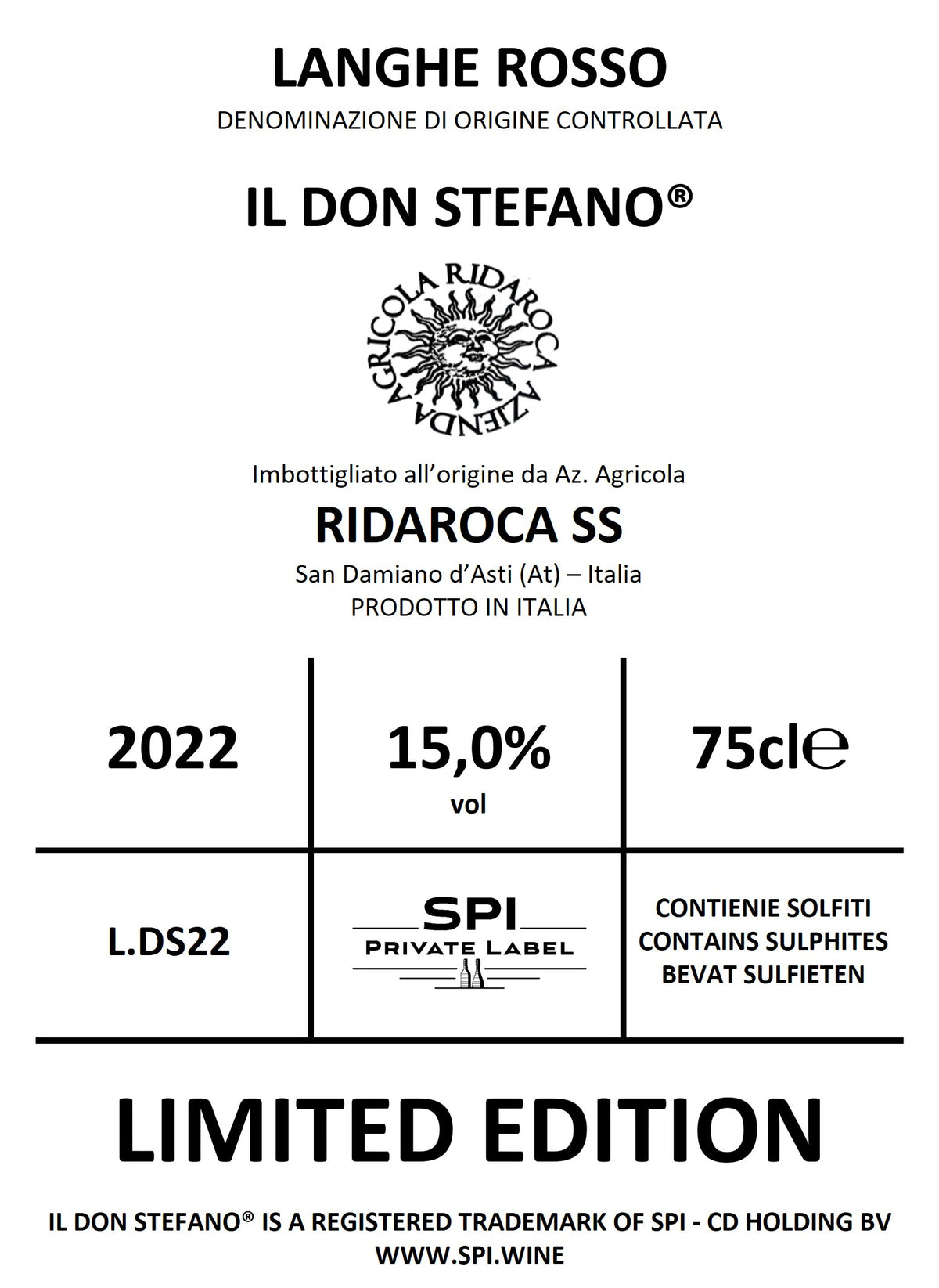 Langhe DOC Rosso 2022 Il don Stefano